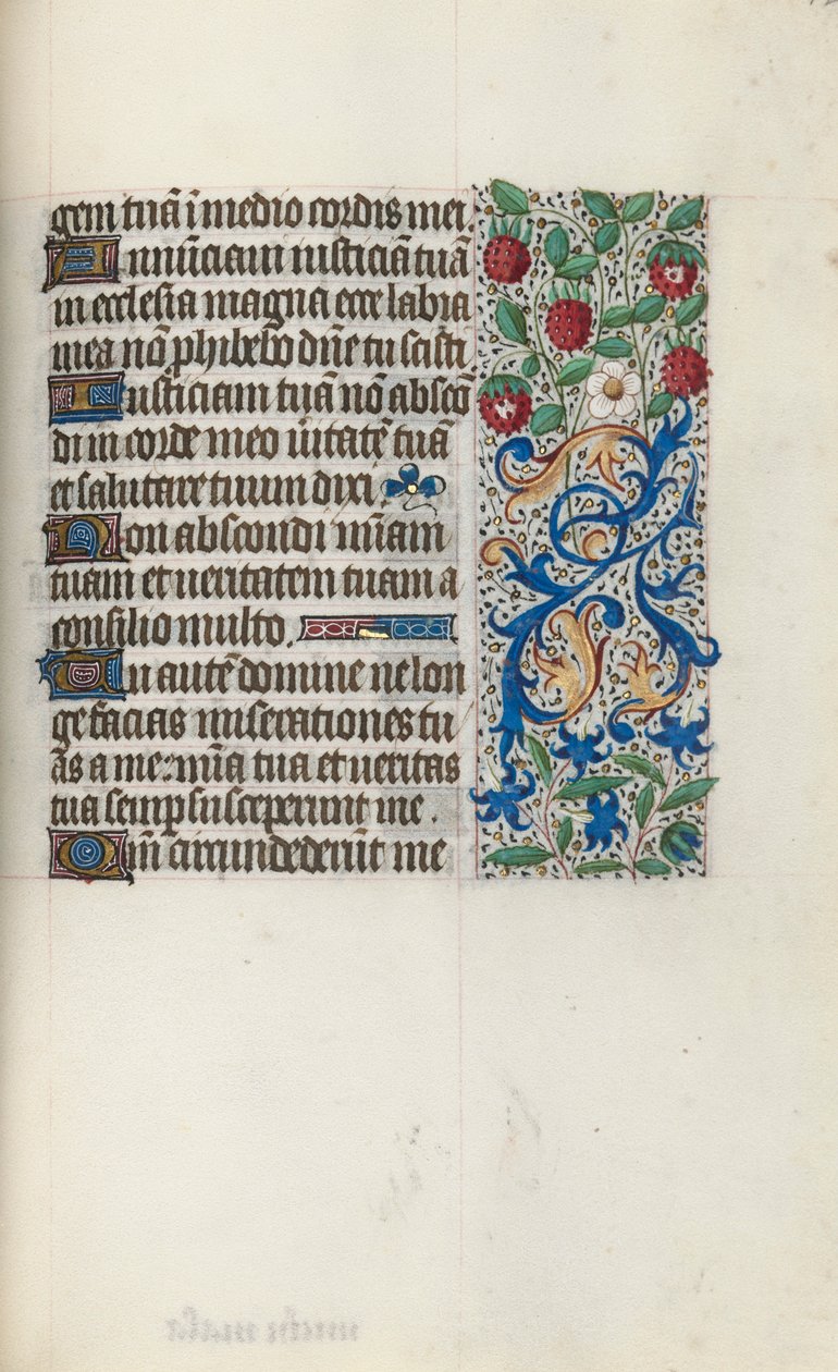 Libro de Horas Uso de Rouen: fol. 126r, c. 1470 de Master of the Geneva Latini