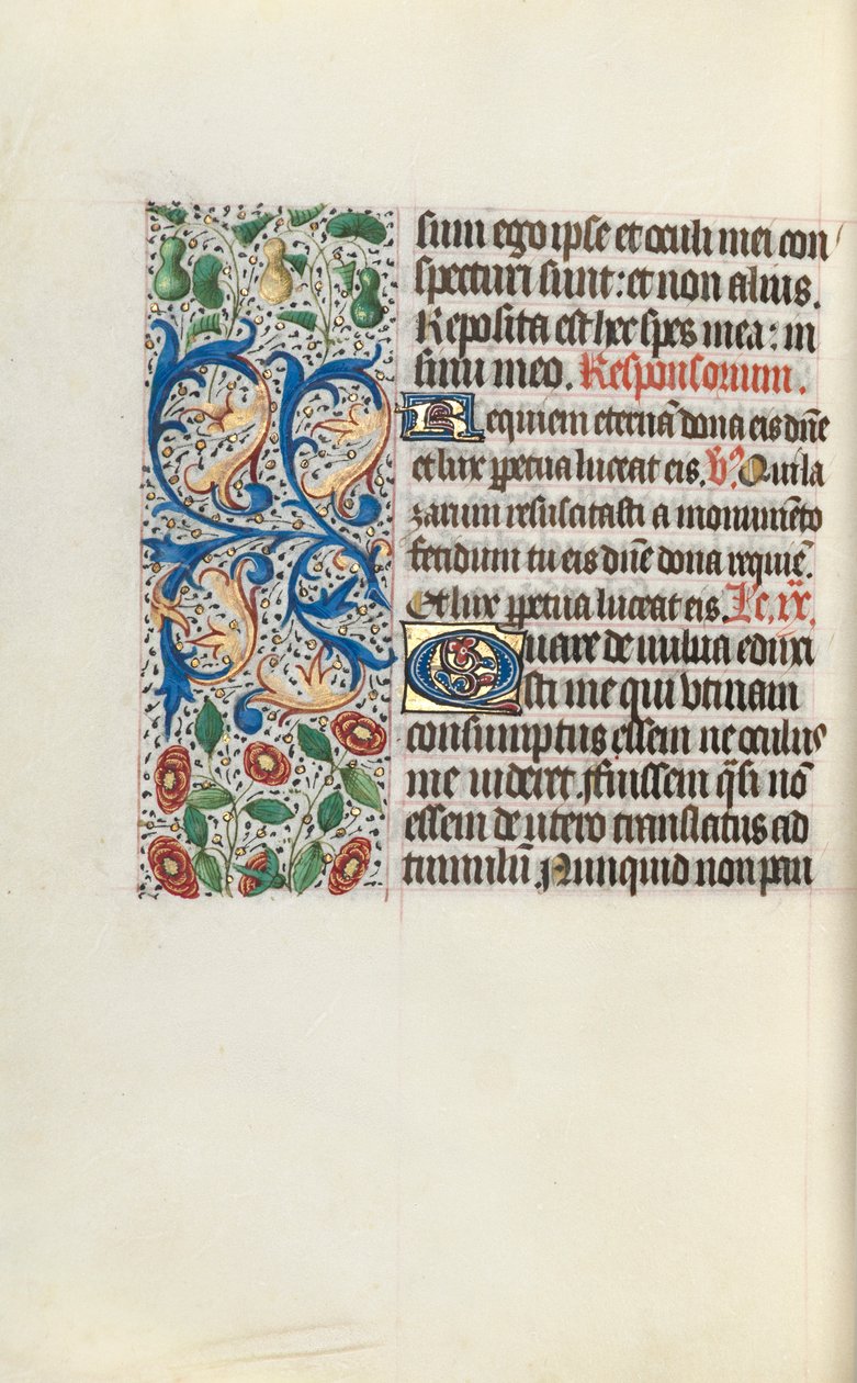Libro de Horas Uso de Rouen: fol. 132v, c. 1470 de Master of the Geneva Latini