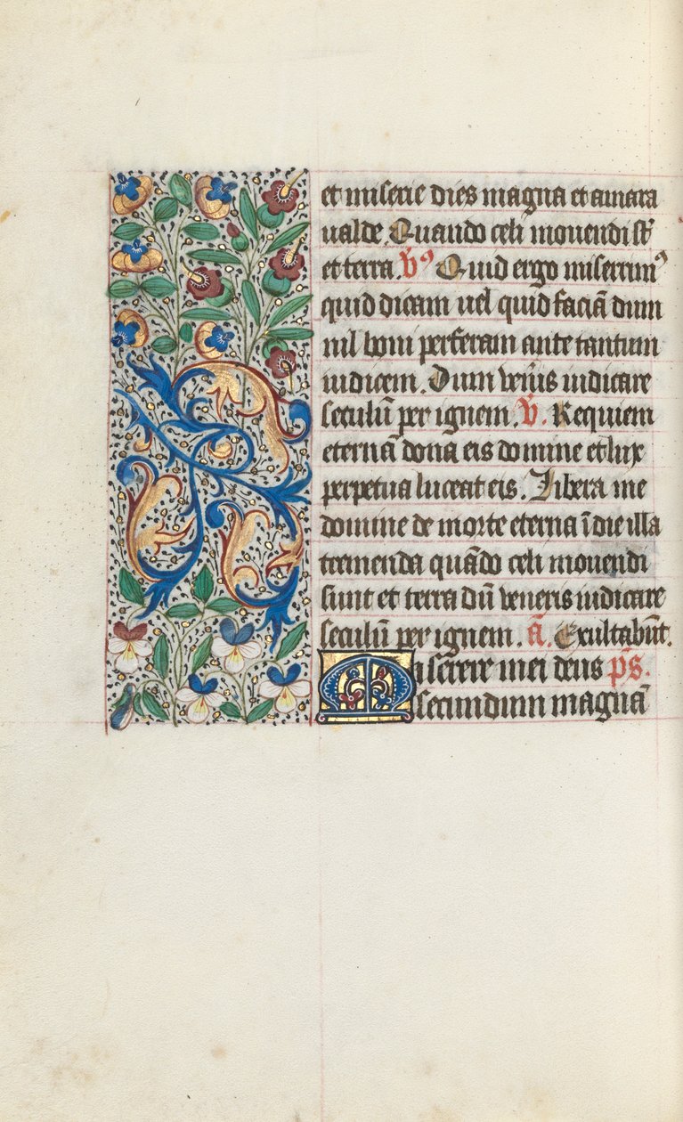 Libro de Horas Uso de Rouen: fol. 133v, c. 1470 de Master of the Geneva Latini