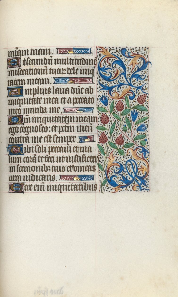 Libro de Horas Uso de Rouen: fol. 134r, c. 1470 de Master of the Geneva Latini