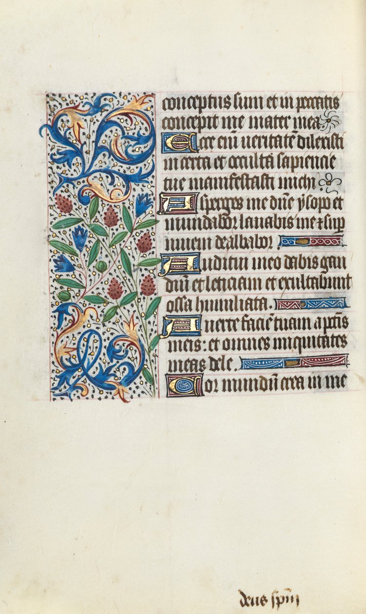 Libro de Horas Uso de Rouen: fol. 134v, c. 1470 de Master of the Geneva Latini