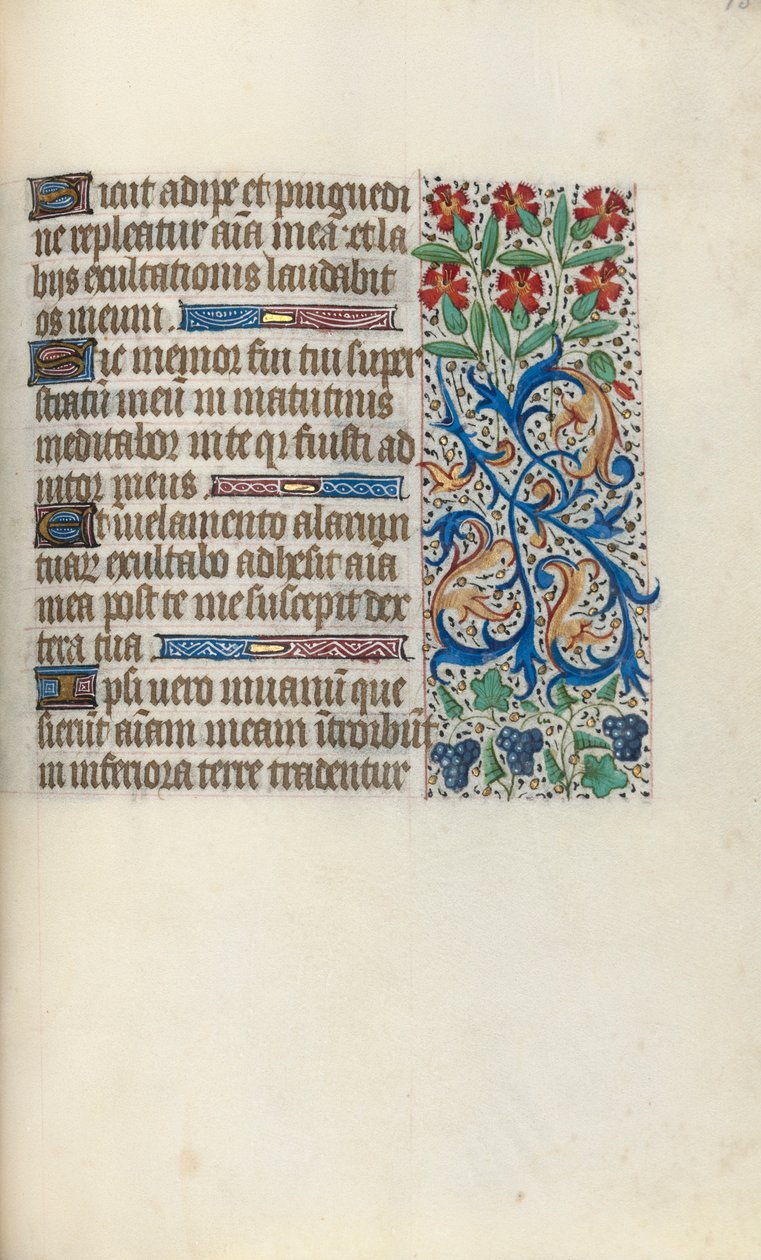 Libro de Horas Uso de Rouen: fol. 138r, c. 1470 de Master of the Geneva Latini