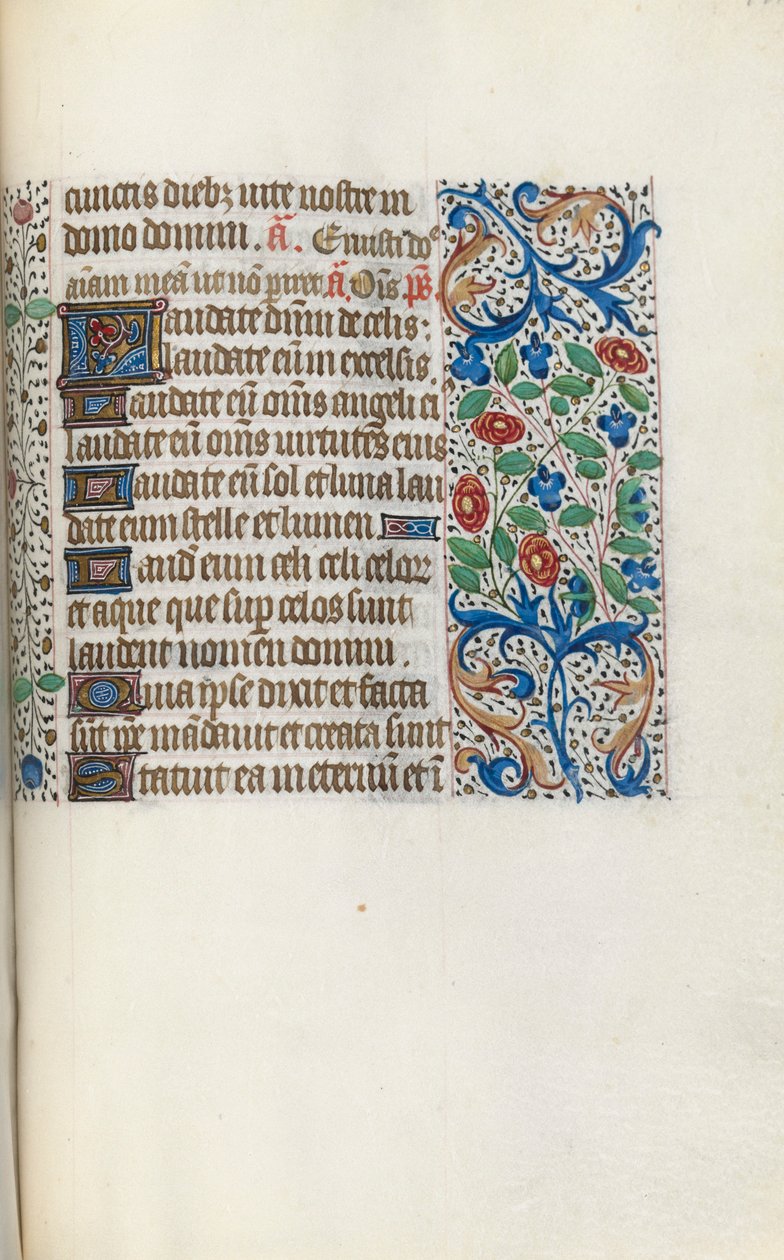 Libro de Horas Uso de Rouen: fol. 141r, c. 1470 de Master of the Geneva Latini