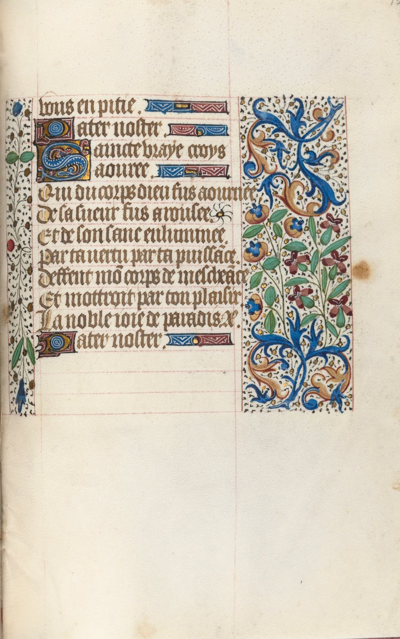 Libro de Horas Uso de Rouen: fol. 154r, c. 1470 de Master of the Geneva Latini
