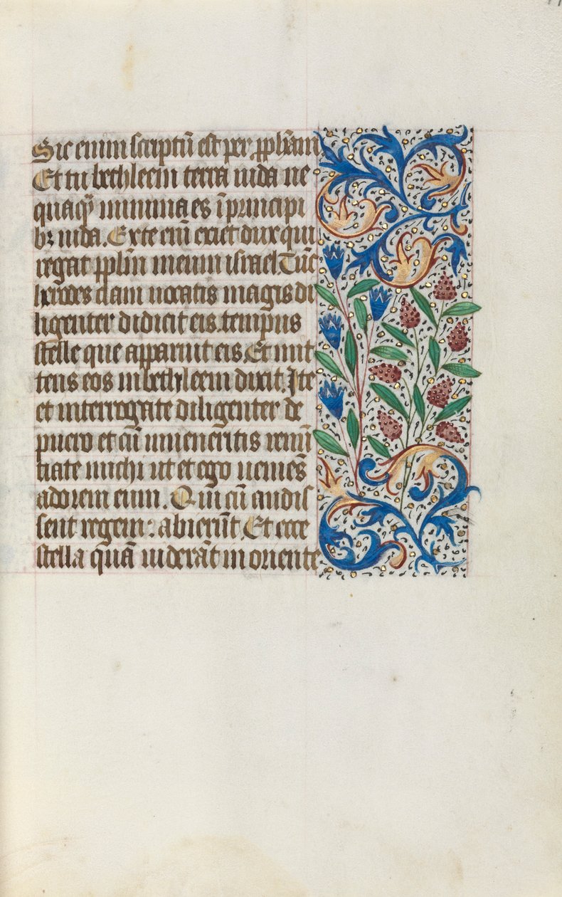 Libro de Horas Uso de Rouen: fol. 17r, c. 1470 de Master of the Geneva Latini