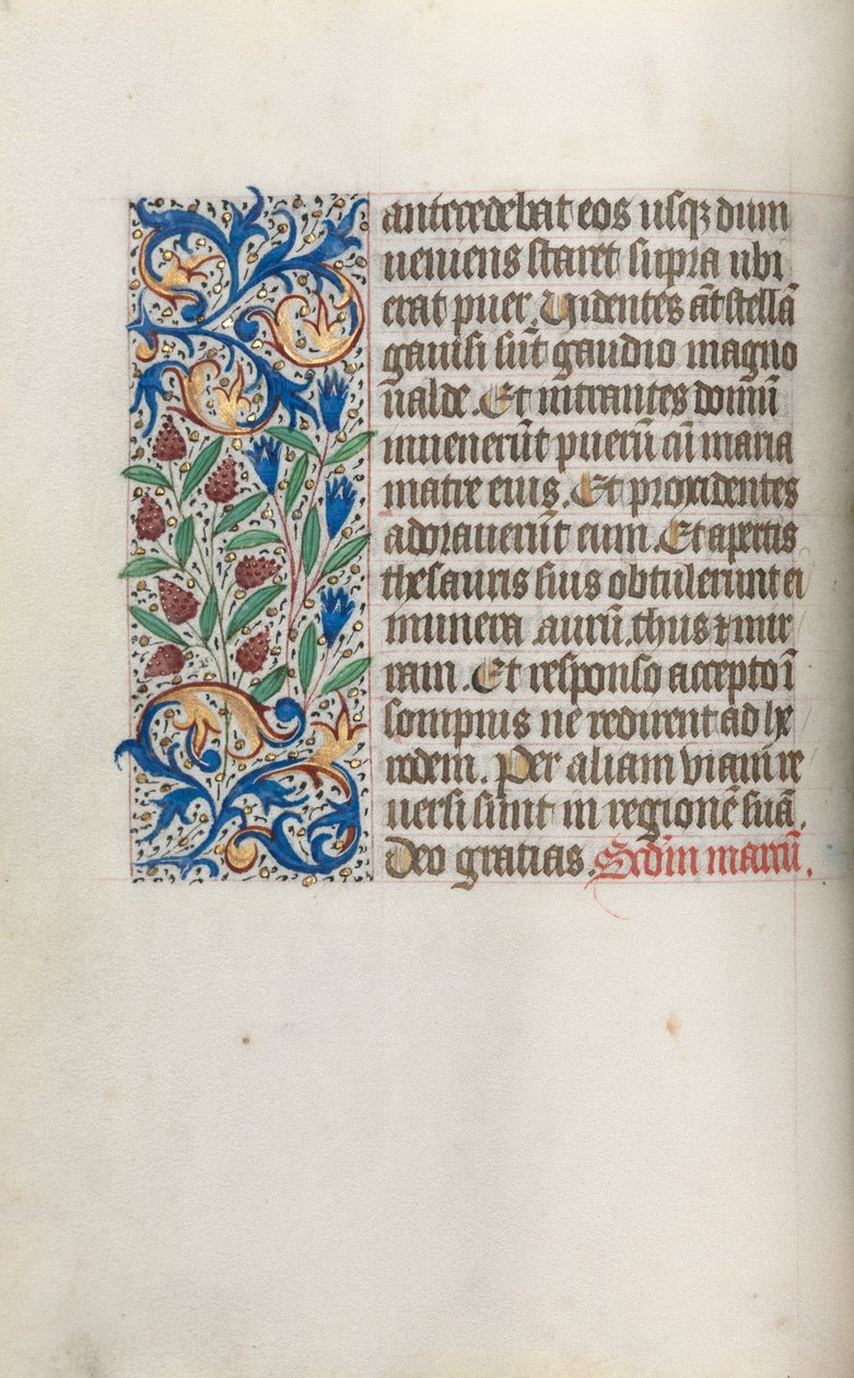 Libro de Horas Uso de Rouen: fol. 17v, c. 1470 de Master of the Geneva Latini