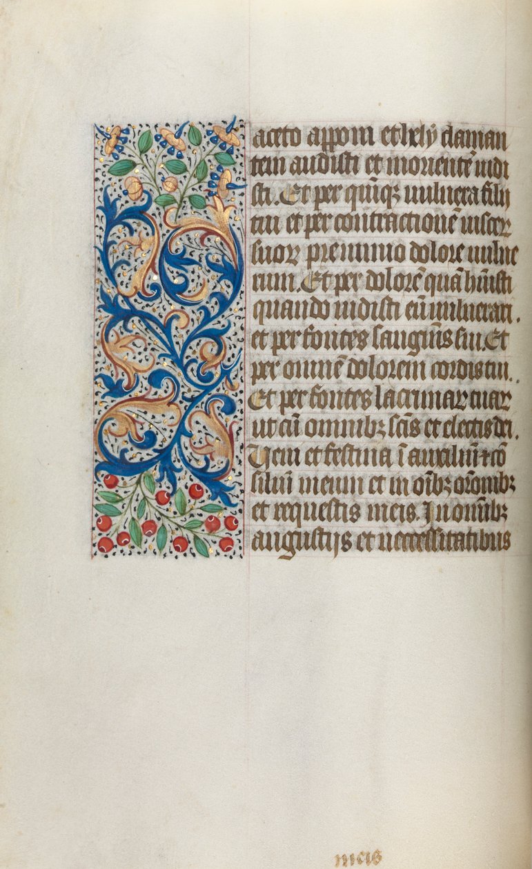 Libro de Horas Uso de Rouen: fol. 20v, c. 1470 de Master of the Geneva Latini