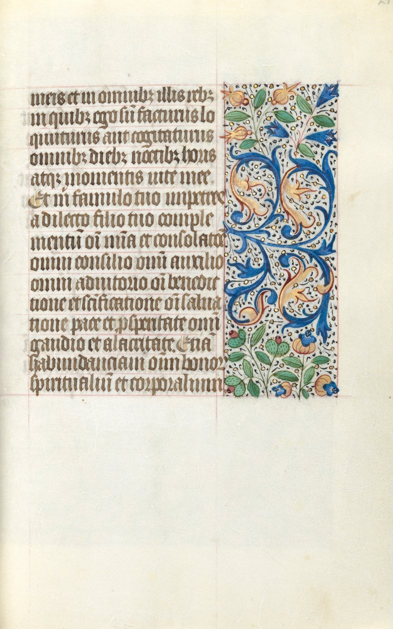 Libro de Horas Uso de Rouen: fol. 21r, c. 1470 de Master of the Geneva Latini