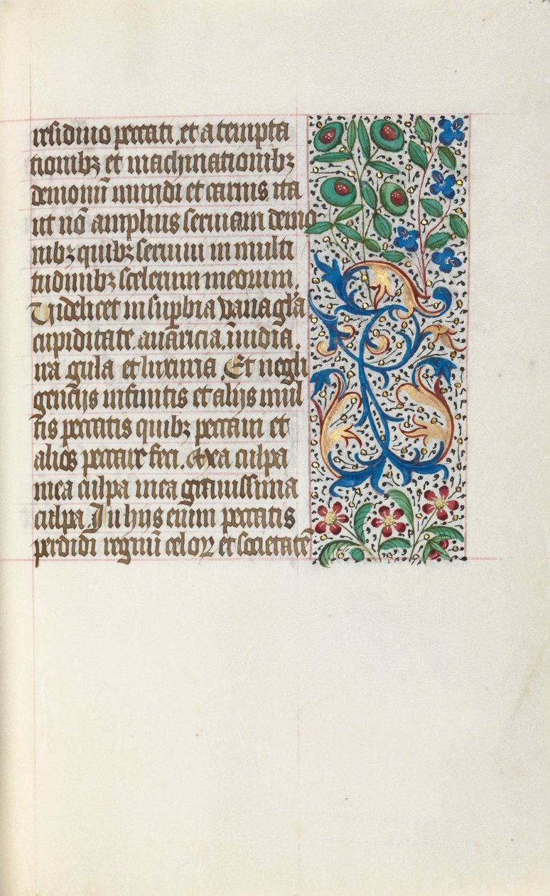 Libro de Horas Uso de Rouen: fol. 25r, c. 1470 de Master of the Geneva Latini