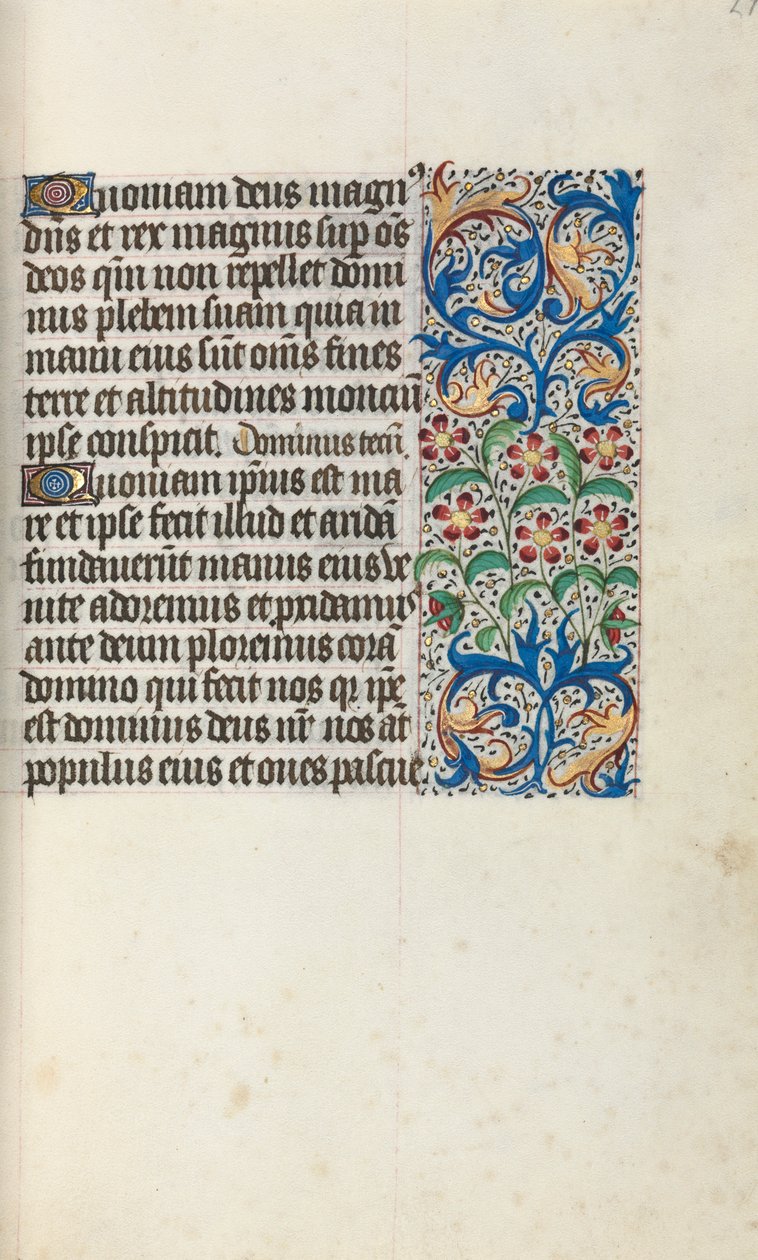 Libro de Horas Uso de Rouen: fol. 29r, c. 1470 de Master of the Geneva Latini
