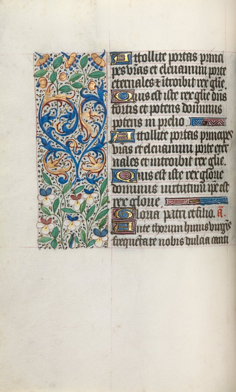Libro de Horas Uso de Rouen: fol. 34v, c. 1470 de Master of the Geneva Latini