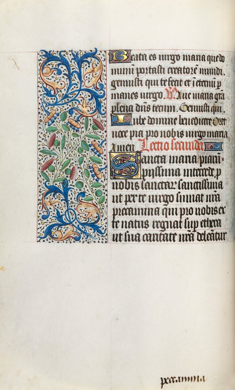 Libro de Horas Uso de Rouen: fol. 35v, c. 1470 de Master of the Geneva Latini