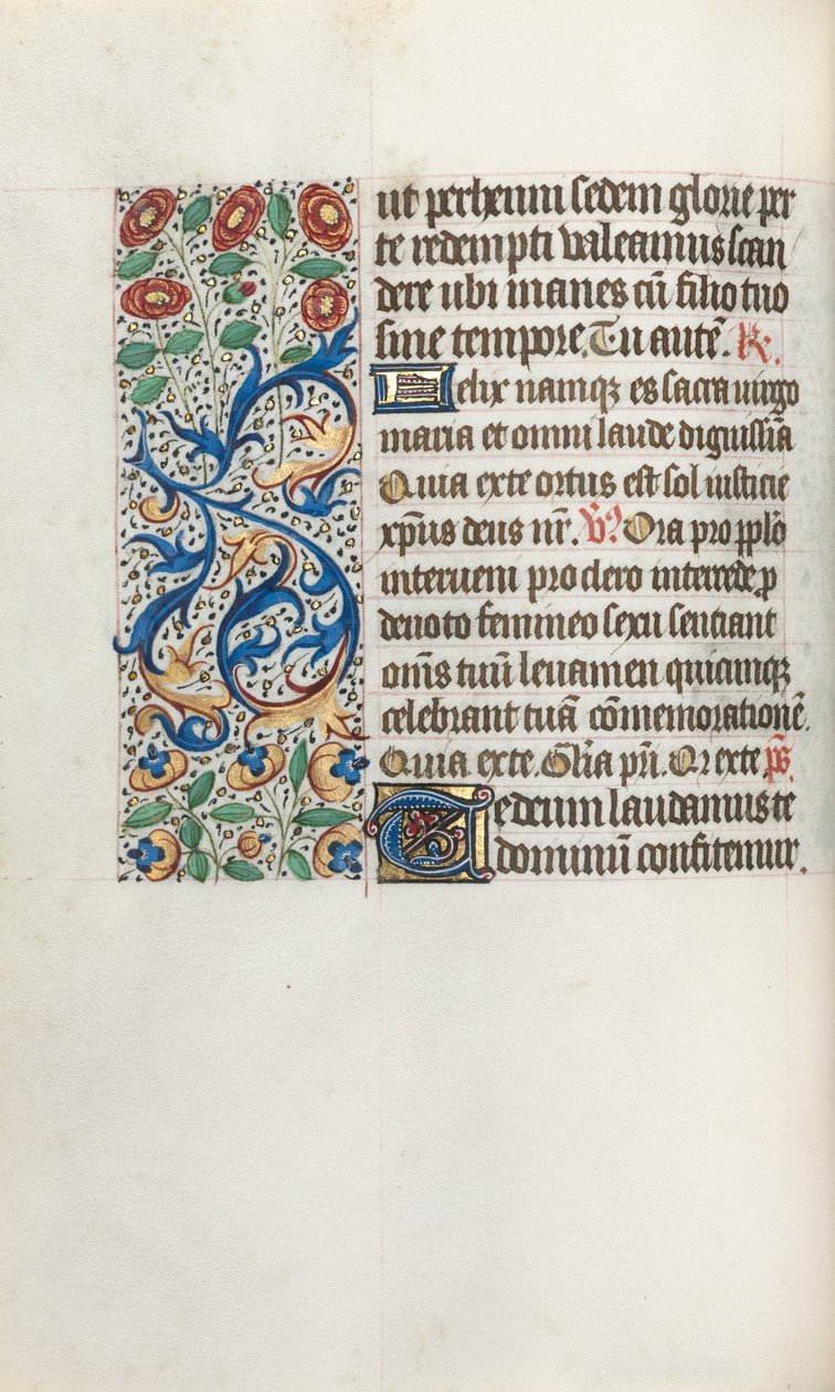 Libro de Horas Uso de Rouen: fol. 36v, c. 1470 de Master of the Geneva Latini
