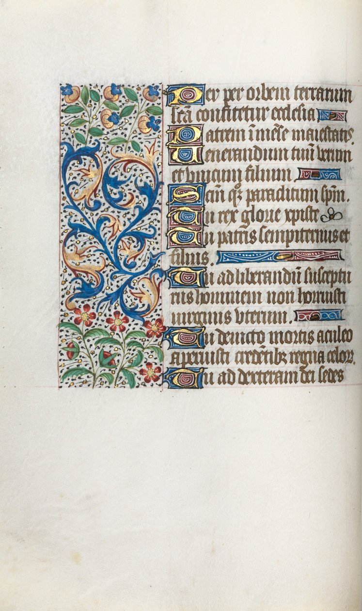 Libro de Horas Uso de Rouen: fol. 37v, c. 1470 de Master of the Geneva Latini
