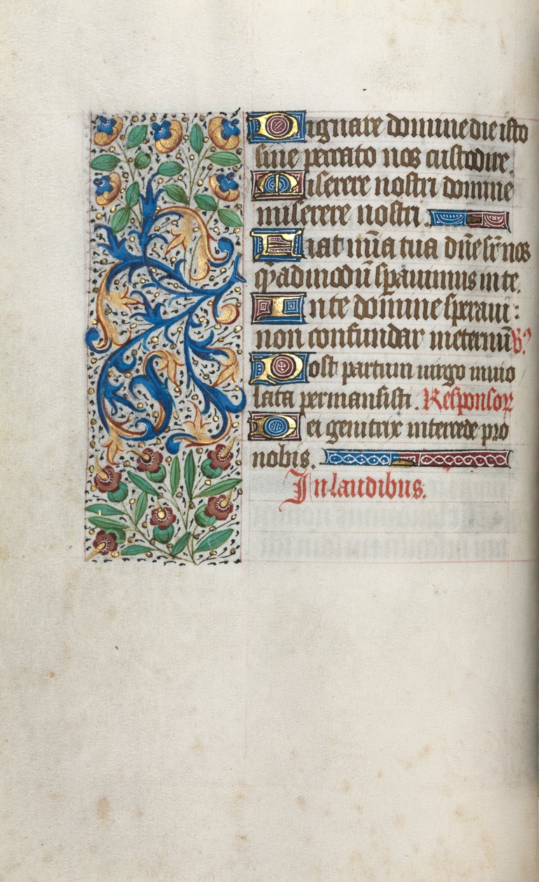 Libro de Horas Uso de Ruan: fol. 38v, c. 1470 de Master of the Geneva Latini