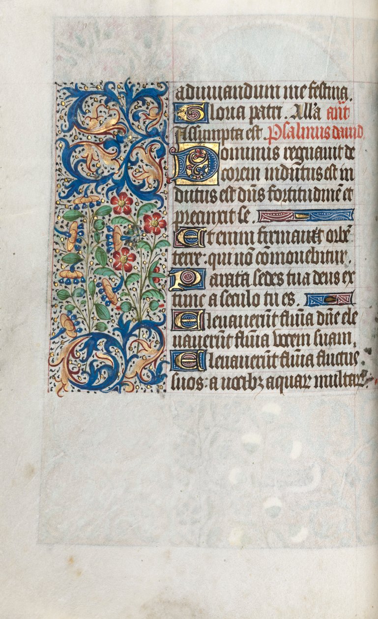 Libro de Horas Uso de Rouen: fol. 39b, c. 1470 de Master of the Geneva Latini