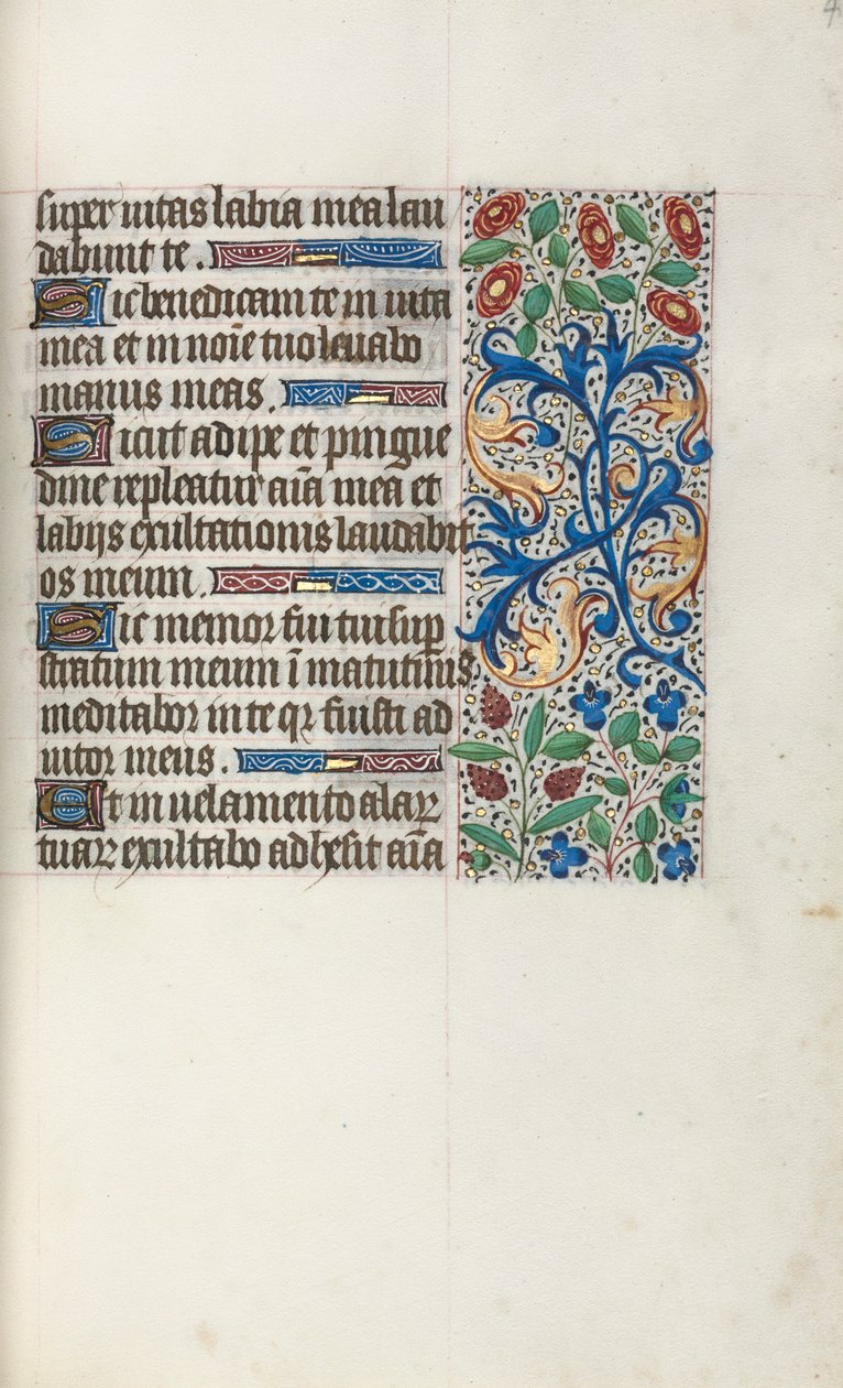 Libro de Horas Uso de Rouen: fol. 40r, c. 1470 de Master of the Geneva Latini