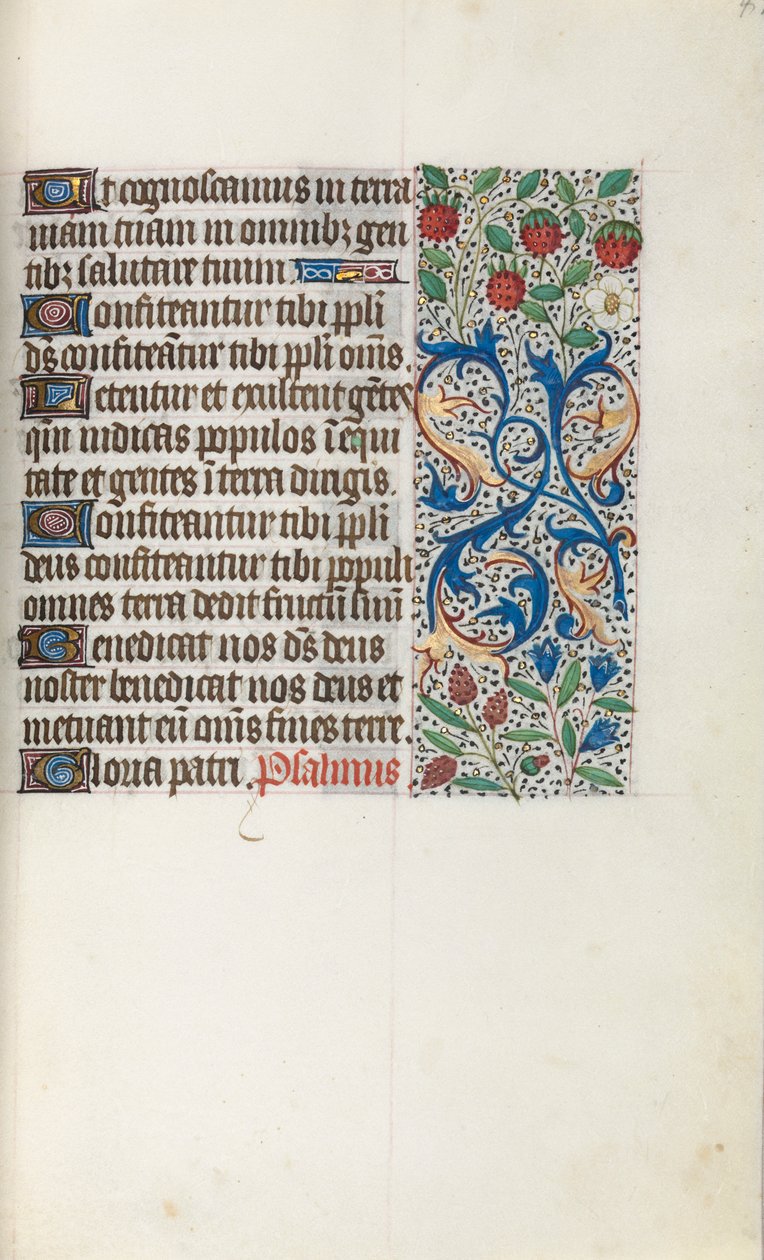 Libro de Horas Uso de Rouen: fol. 41r, c. 1470 de Master of the Geneva Latini