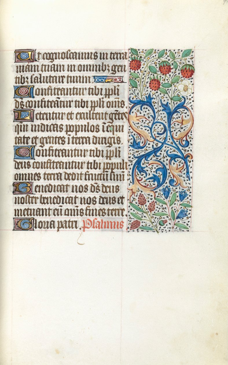 Libro de Horas Uso de Rouen: fol. 42r, c. 1470 de Master of the Geneva Latini