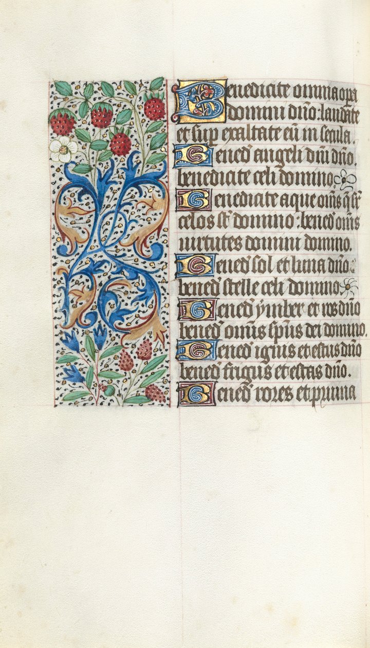 Libro de Horas Uso de Rouen: fol. 42v, c. 1470 de Master of the Geneva Latini