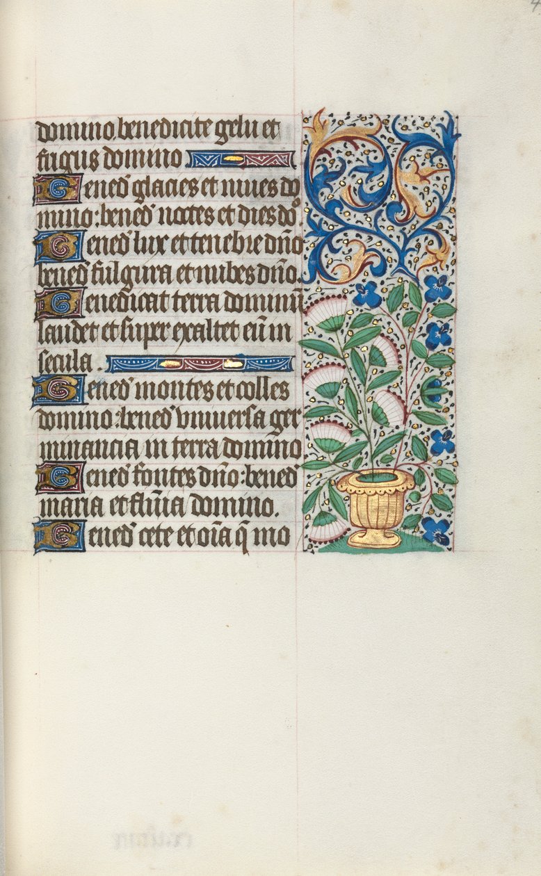 Libro de Horas Uso de Rouen: fol. 43r, c. 1470 de Master of the Geneva Latini