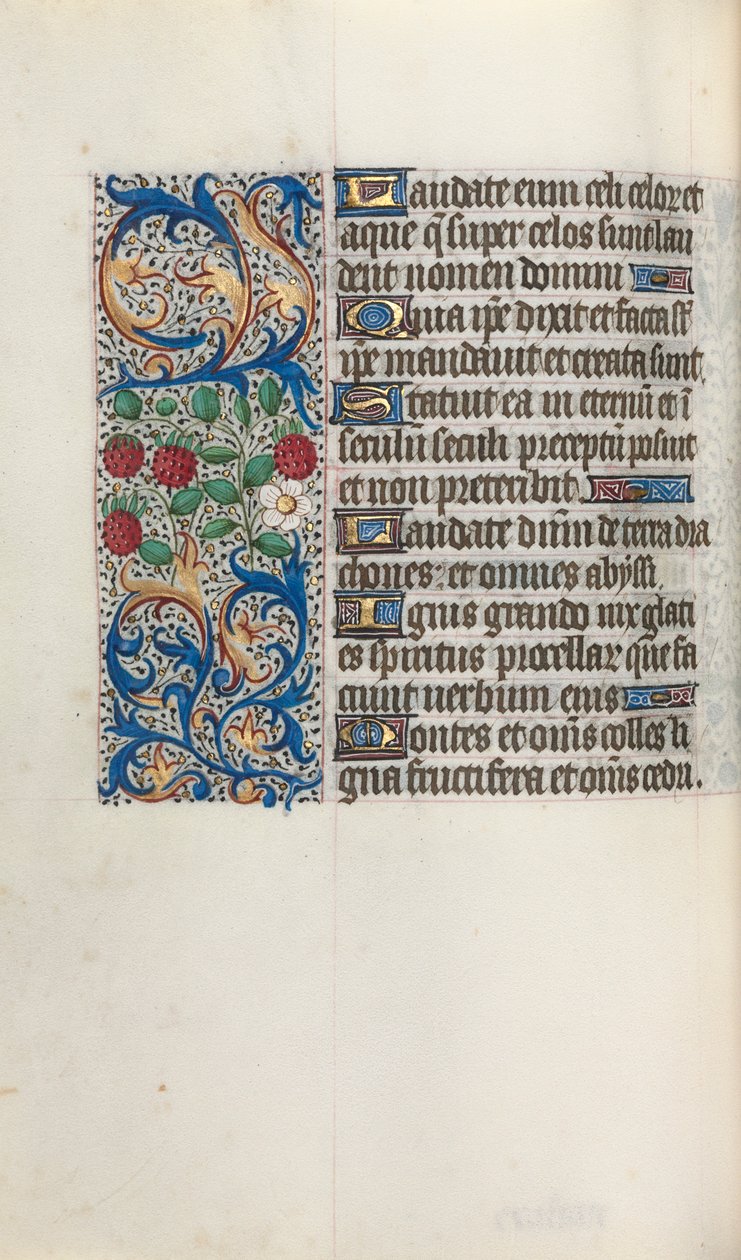 Libro de Horas Uso de Rouen: fol. 44v, c. 1470 de Master of the Geneva Latini