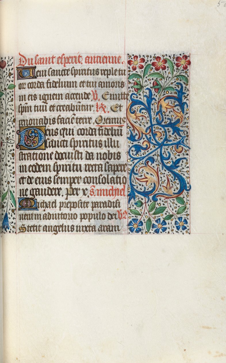 Libro de Horas Uso de Rouen: fol. 50r, c. 1470 de Master of the Geneva Latini