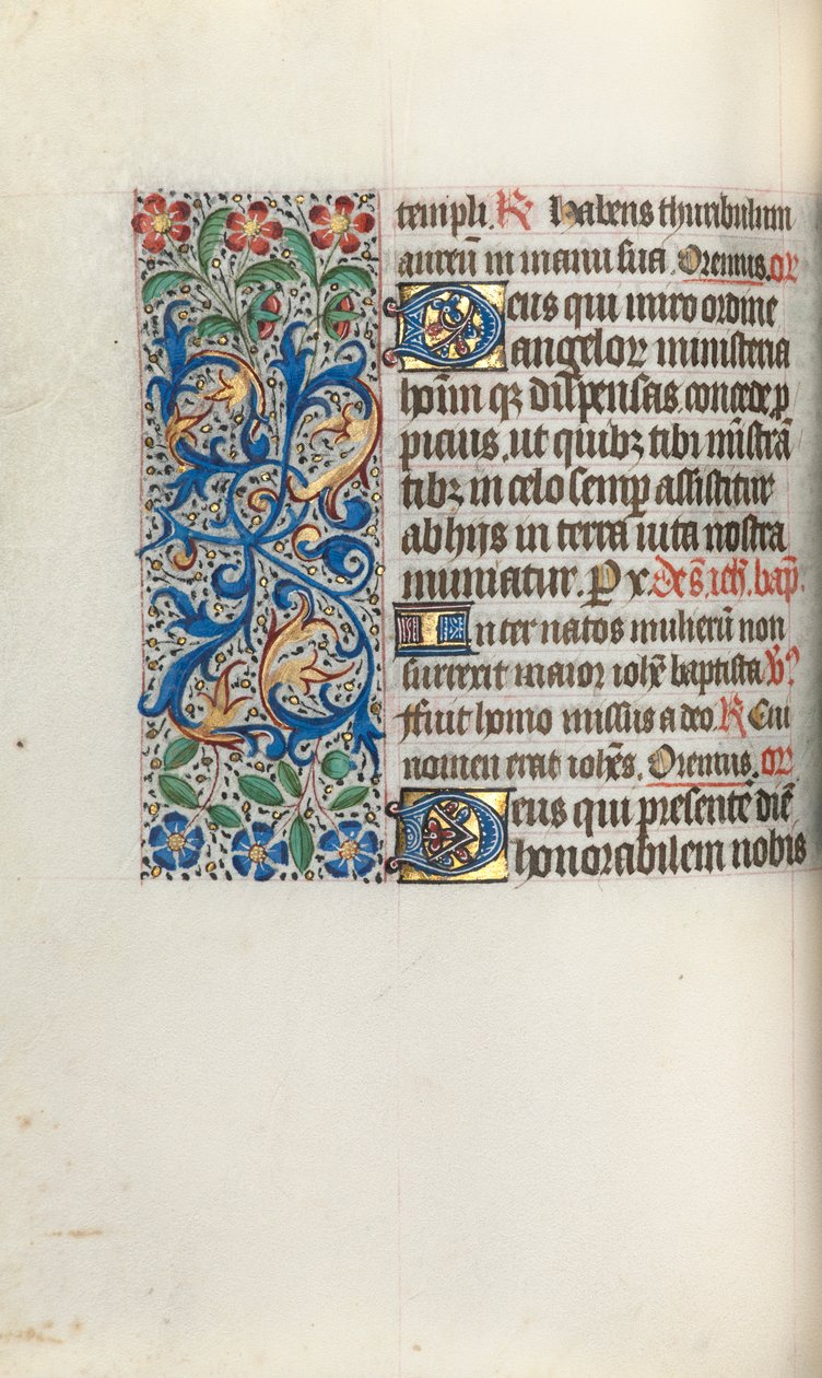 Libro de Horas Uso de Rouen: fol. 50v, c. 1470 de Master of the Geneva Latini