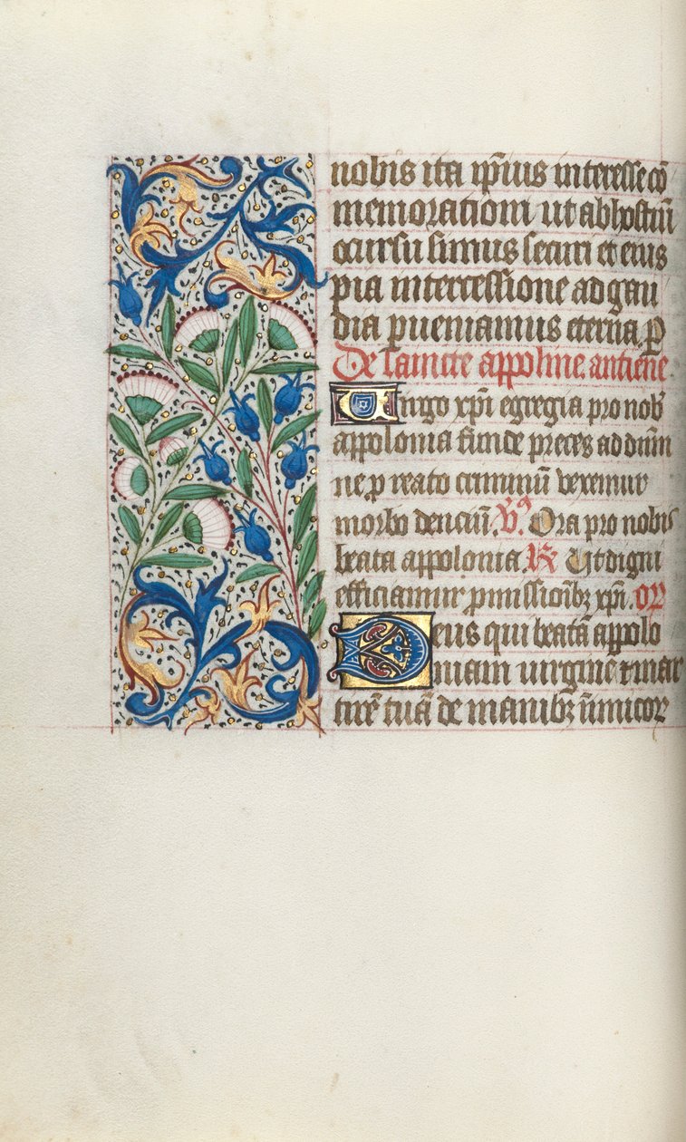 Libro de Horas Uso de Rouen: fol. 54v, c. 1470 de Master of the Geneva Latini