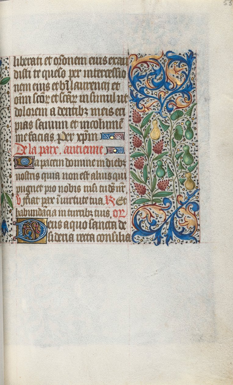 Libro de Horas Uso de Rouen: fol. 55r, c. 1470 de Master of the Geneva Latini