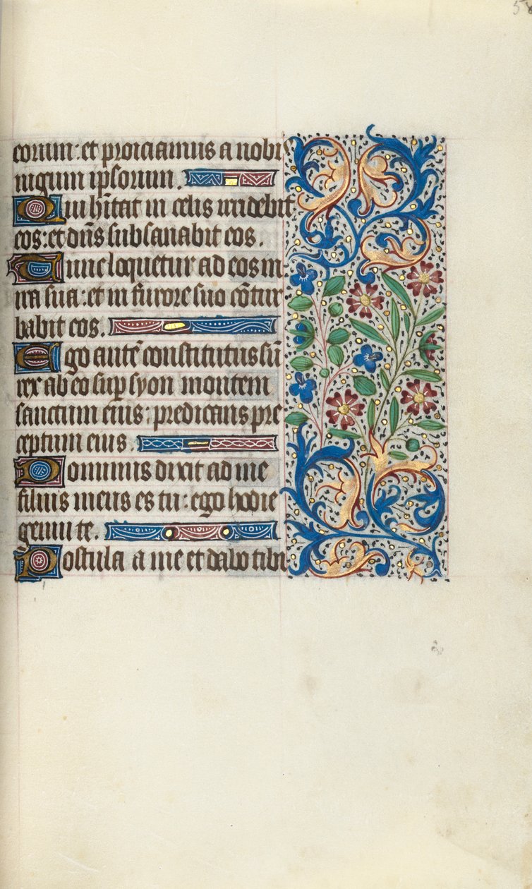 Libro de Horas Uso de Rouen: fol. 58r, c. 1470 de Master of the Geneva Latini