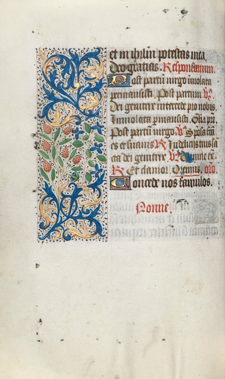 Libro de Horas Uso de Rouen: fol. 66v, c. 1470 de Master of the Geneva Latini