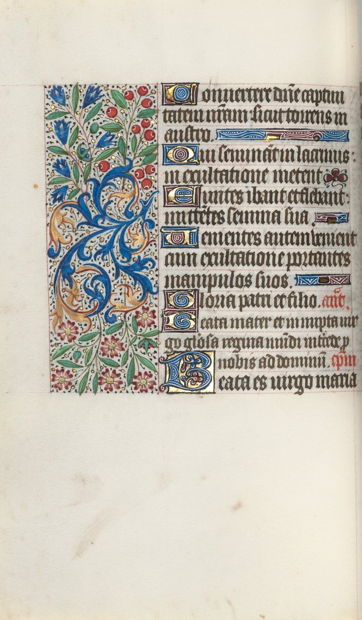 Libro de Horas Uso de Rouen: fol. 72v, c. 1470 de Master of the Geneva Latini