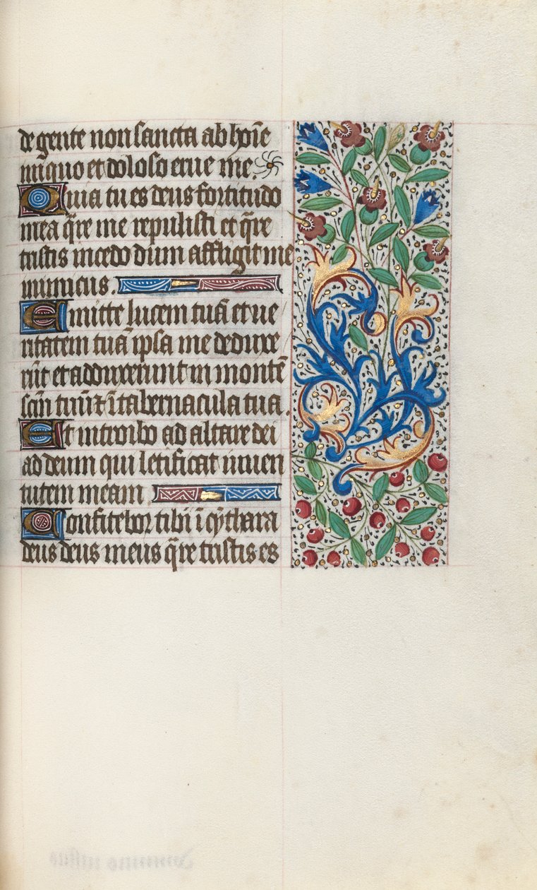 Libro de Horas Uso de Rouen: fol. 76r, c. 1470 de Master of the Geneva Latini