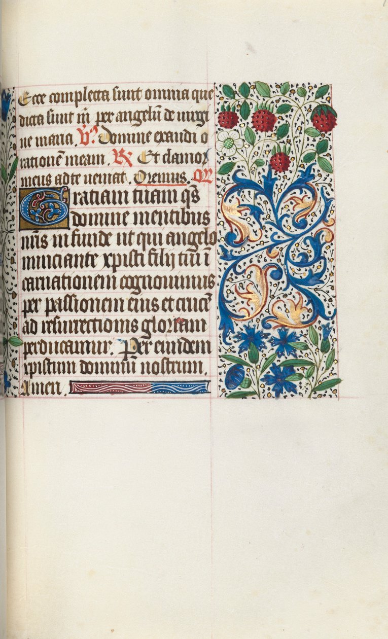 Libro de Horas Uso de Rouen: fol. 79r, c. 1470 de Master of the Geneva Latini