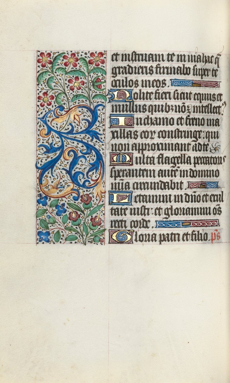 Libro de Horas Uso de Rouen: fol. 82v, c. 1470 de Master of the Geneva Latini