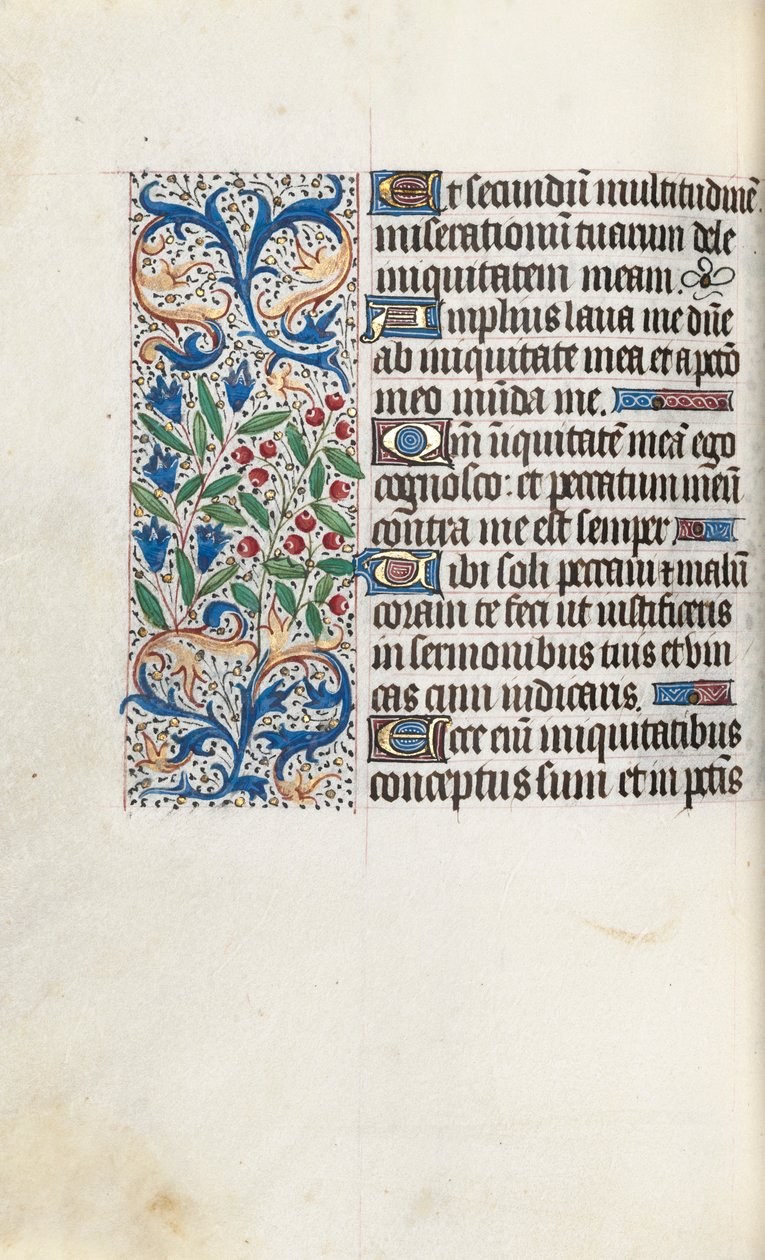 Libro de Horas Uso de Rouen: fol. 85v, c. 1470 de Master of the Geneva Latini