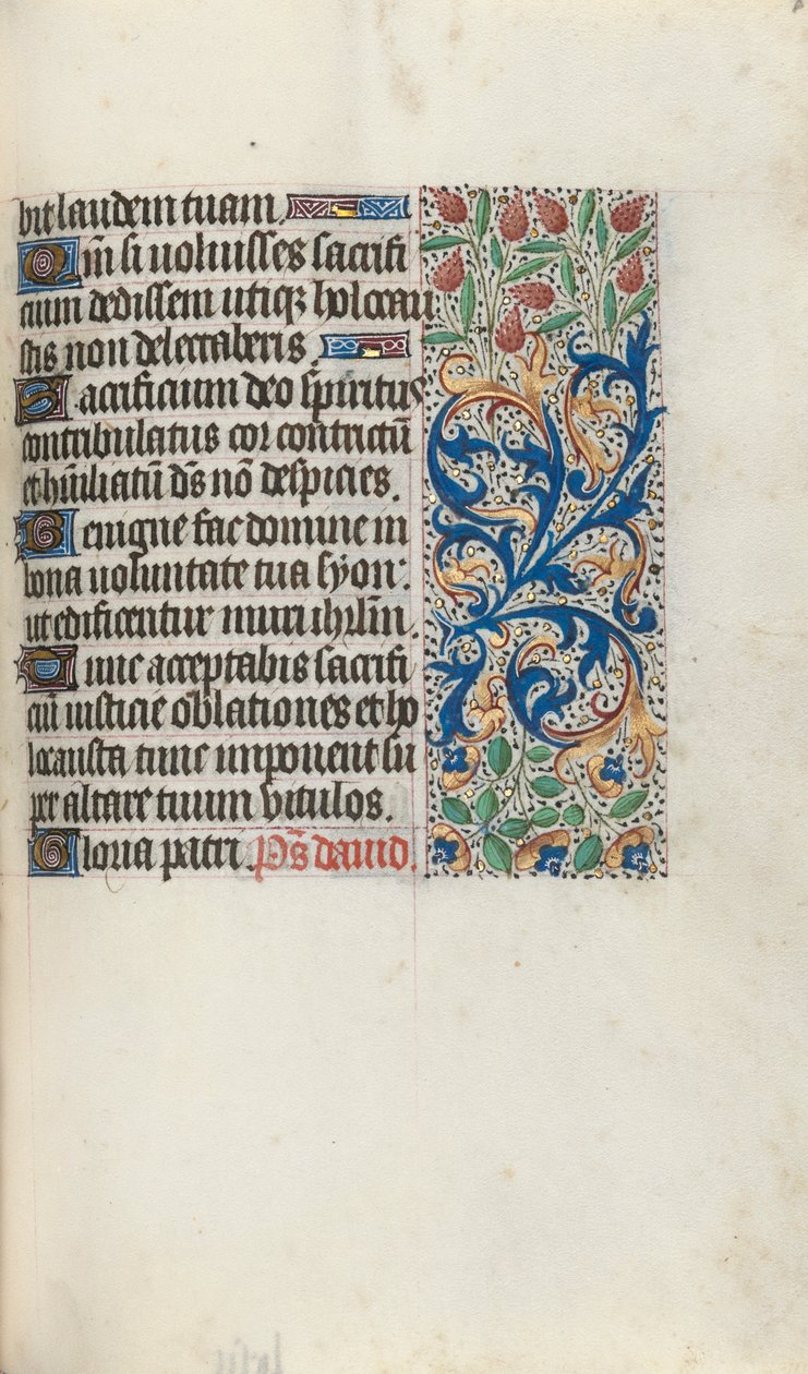 Libro de Horas Uso de Rouen: fol. 87r, c. 1470 de Master of the Geneva Latini