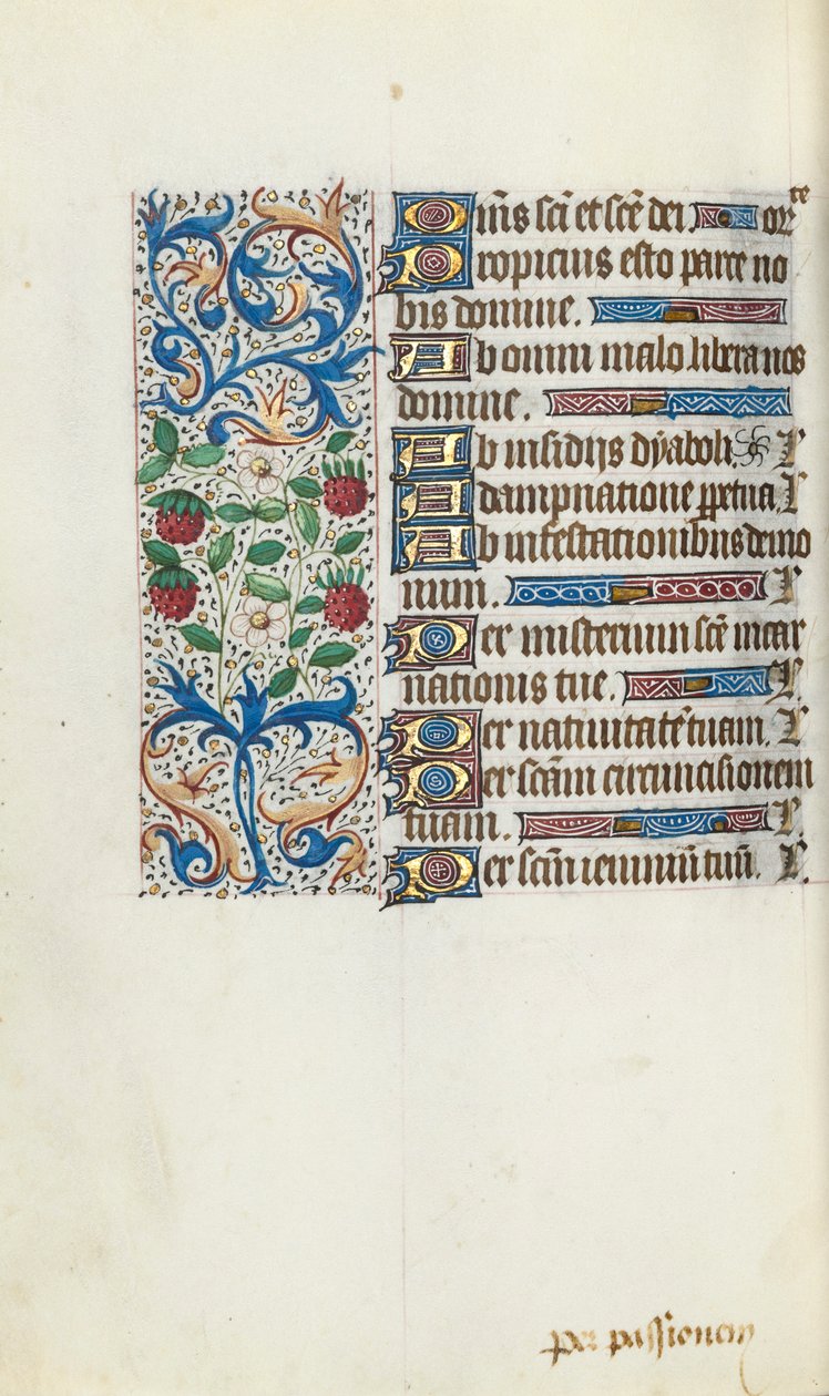Libro de Horas Uso de Rouen: fol. 94v, c. 1470 de Master of the Geneva Latini
