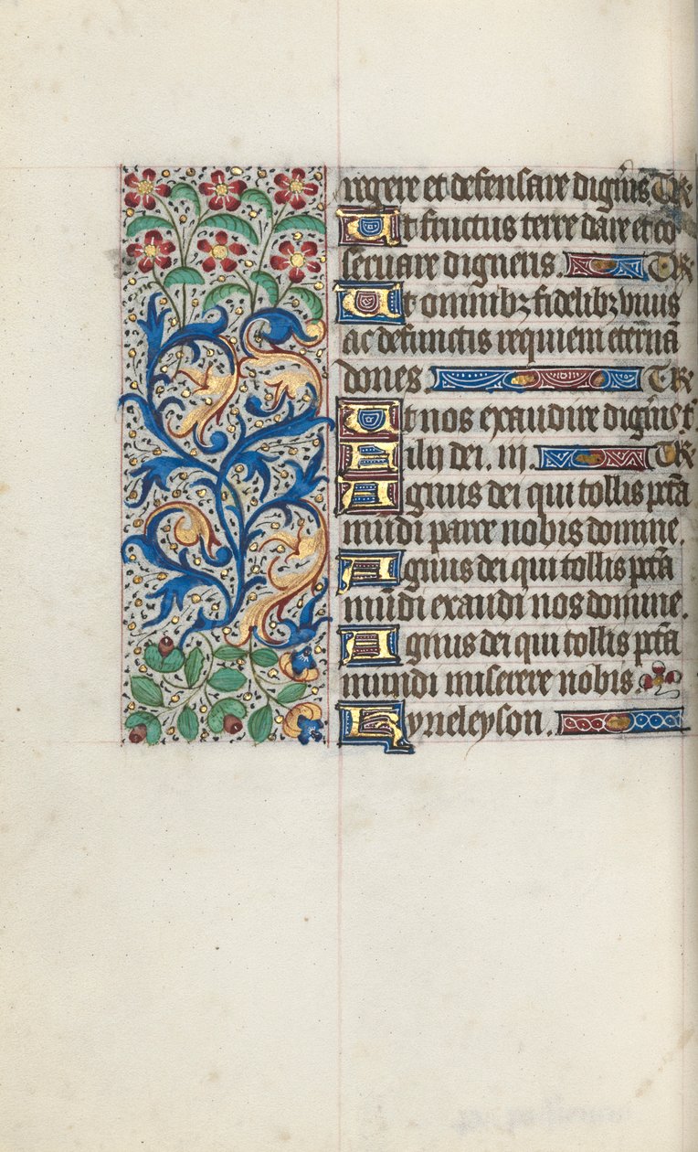 Libro de Horas Uso de Rouen: fol. 95v, c. 1470 de Master of the Geneva Latini