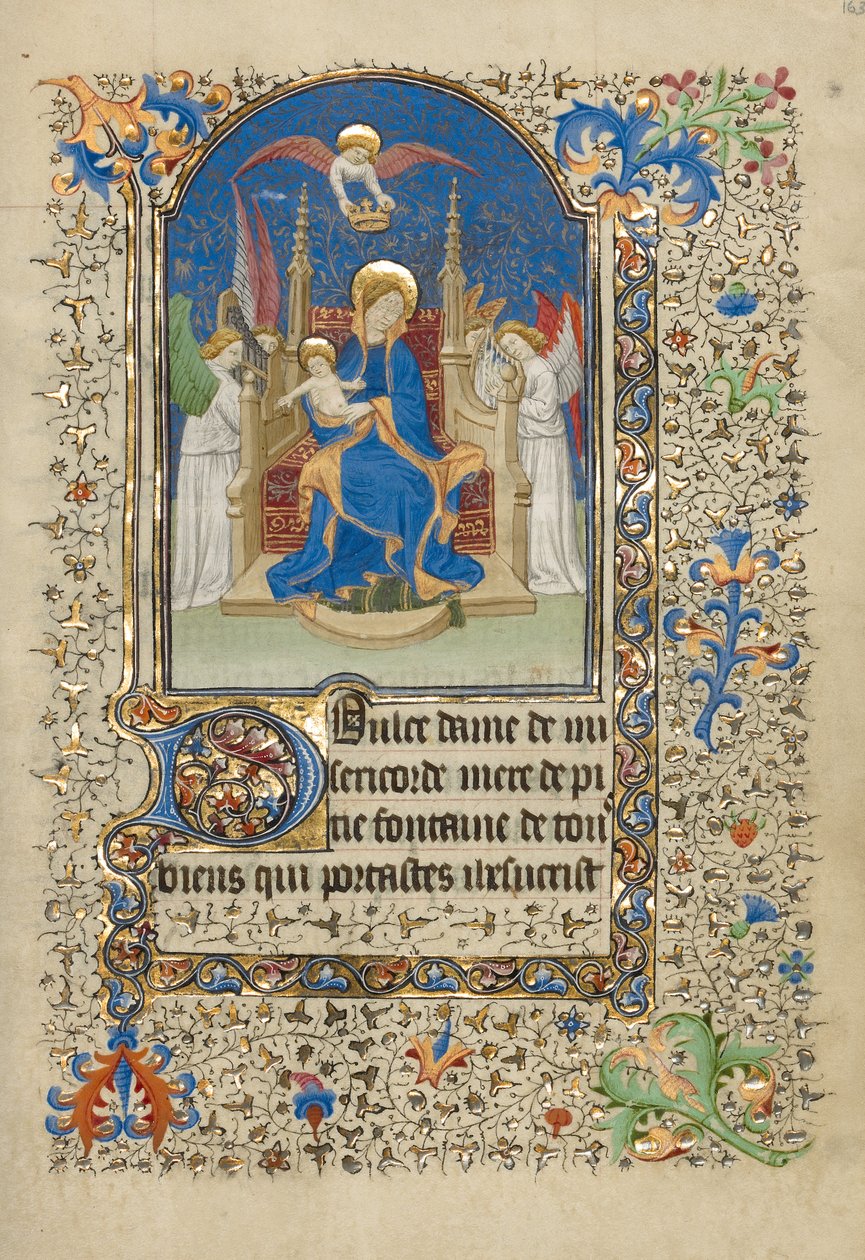 La Virgen y el Niño entronizados de Master of the Harvard Hannibal