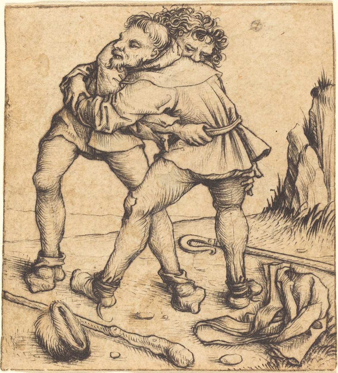 Dos Campesinos Peleando de Master of the Housebook