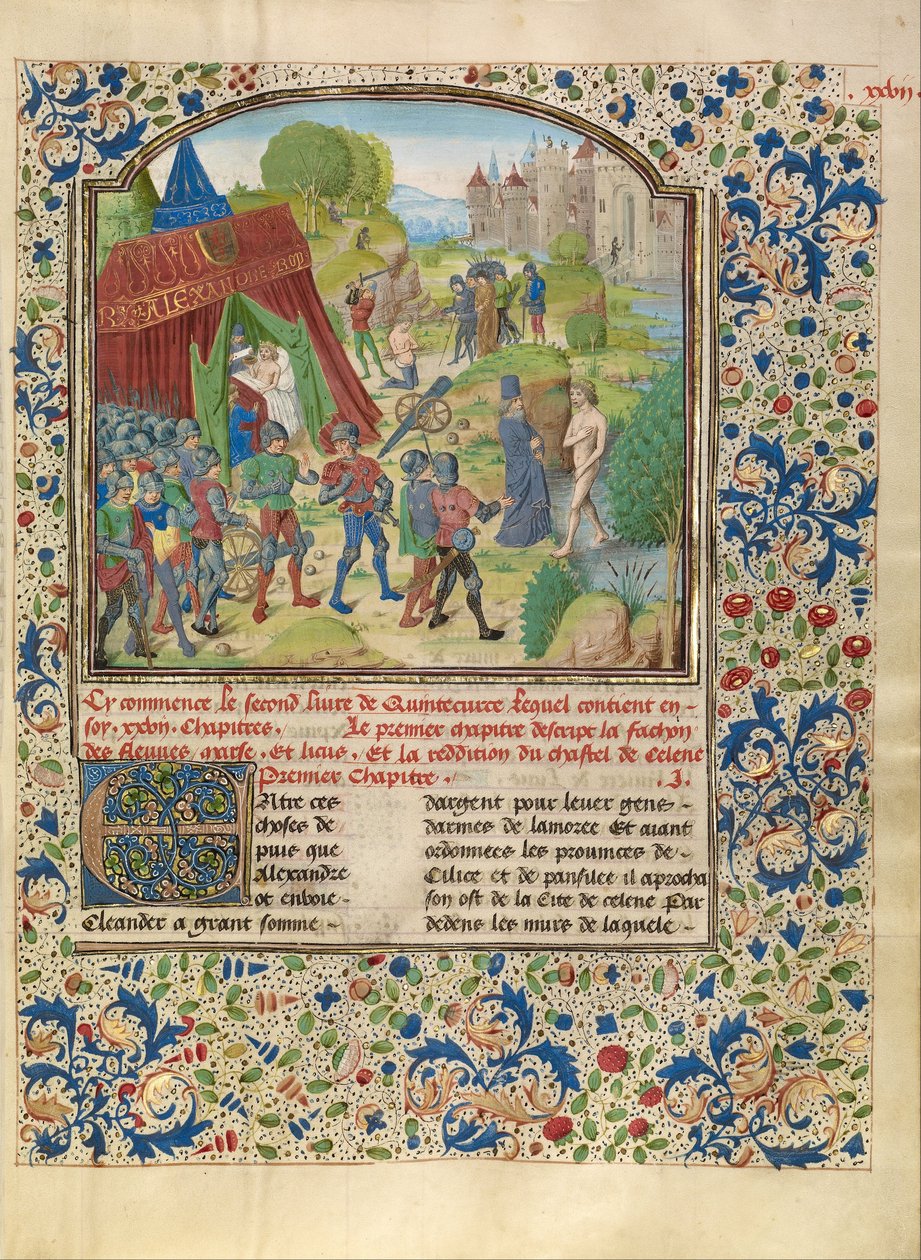 La enfermedad de Alejandro en el río Cidno y la muerte de Sisinnes de Master of the Jardin de vertueuse consolation and assistant