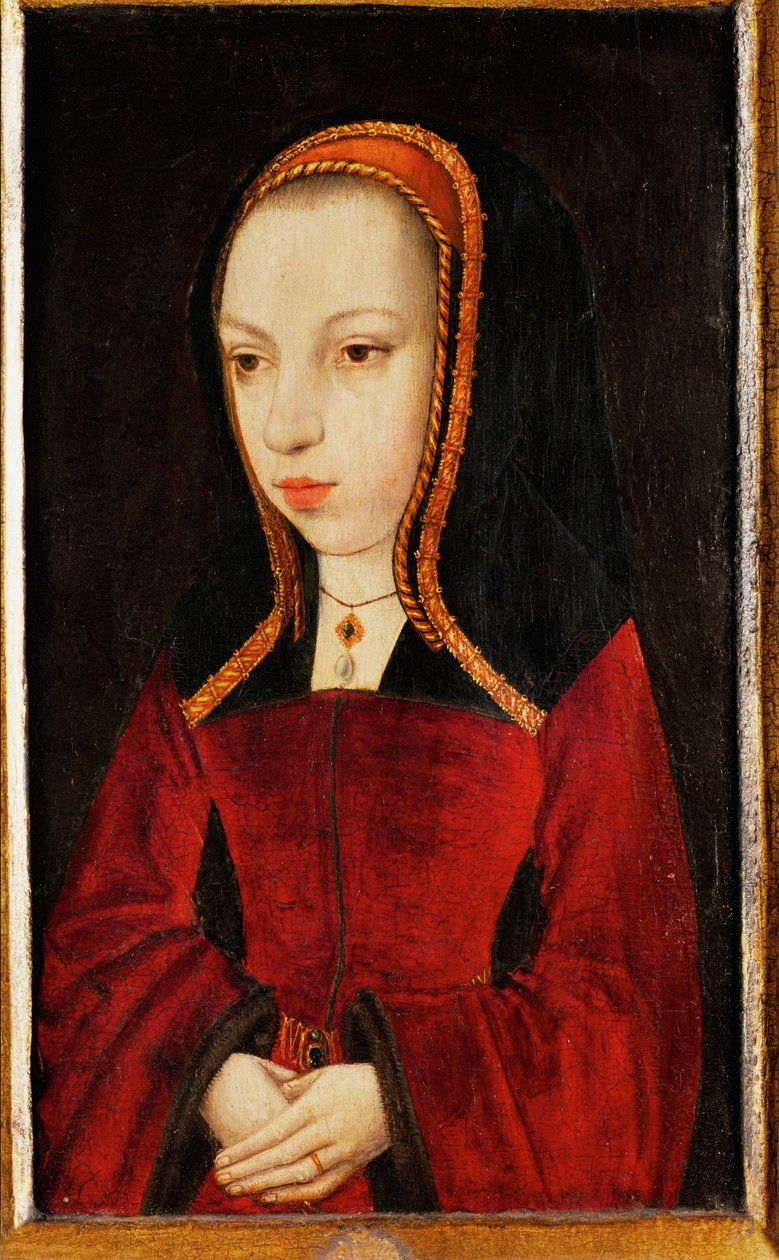 Margarita de Austria, archiduquesa, hija del emperador Maximiliano I, gobernadora de los Países Bajos ... de Master of the Legend of St.Priest