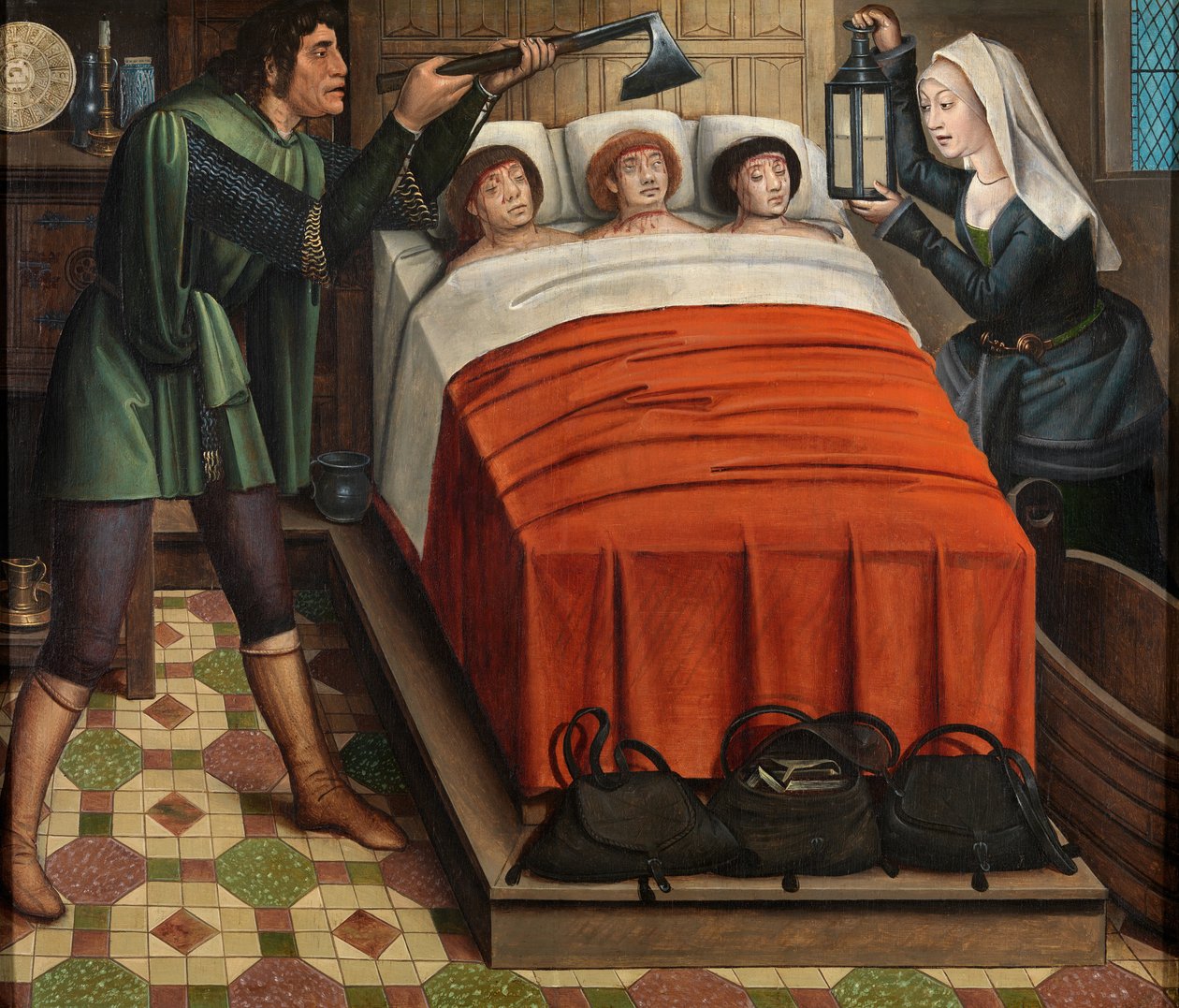 El malvado carnicero, del Retablo de San Nicolás, c.1486-93 (óleo sobre tabla) de Master of The Legend of St. Lucy