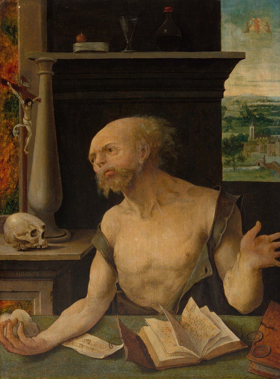San Jerónimo en penitencia, 1525-1530 de Master of the Lille Adoration