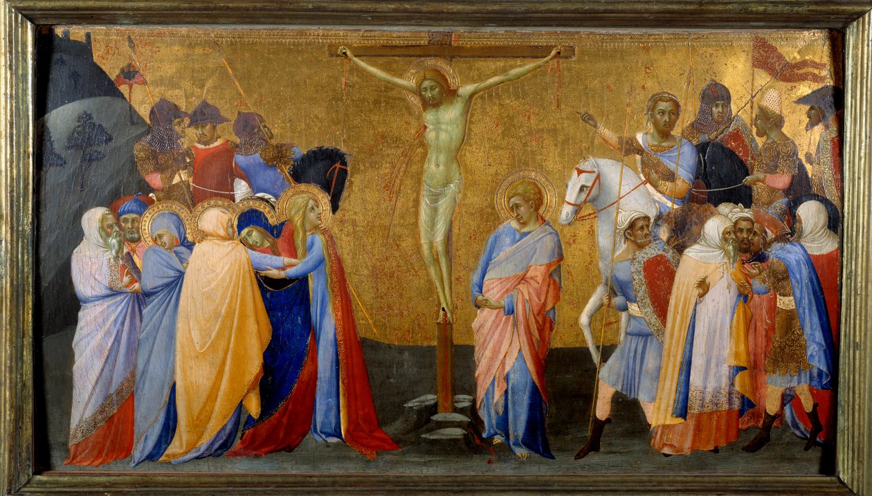 La crucifixión de Master of the Madonna of San Pietro of Ovila