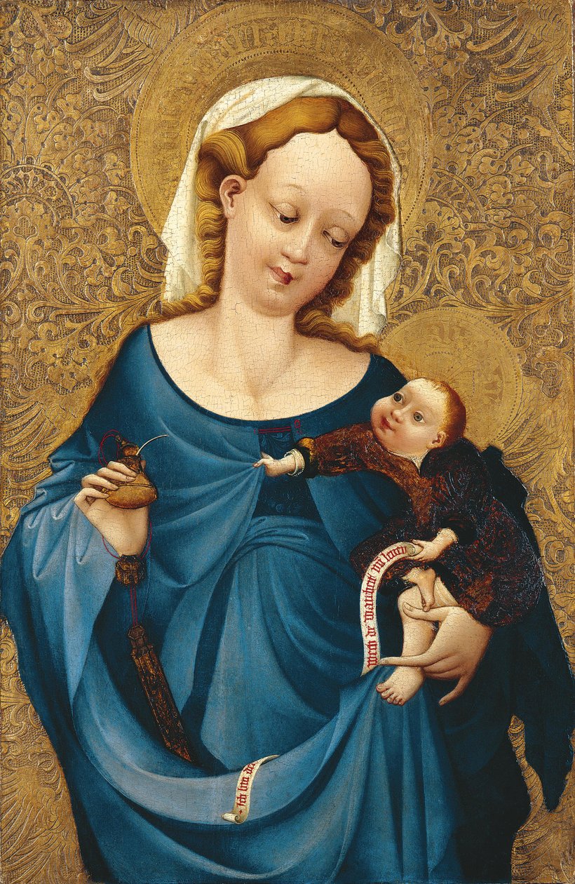 Madonna con el tintero, ca 1430 de Master of the Middle Rhine