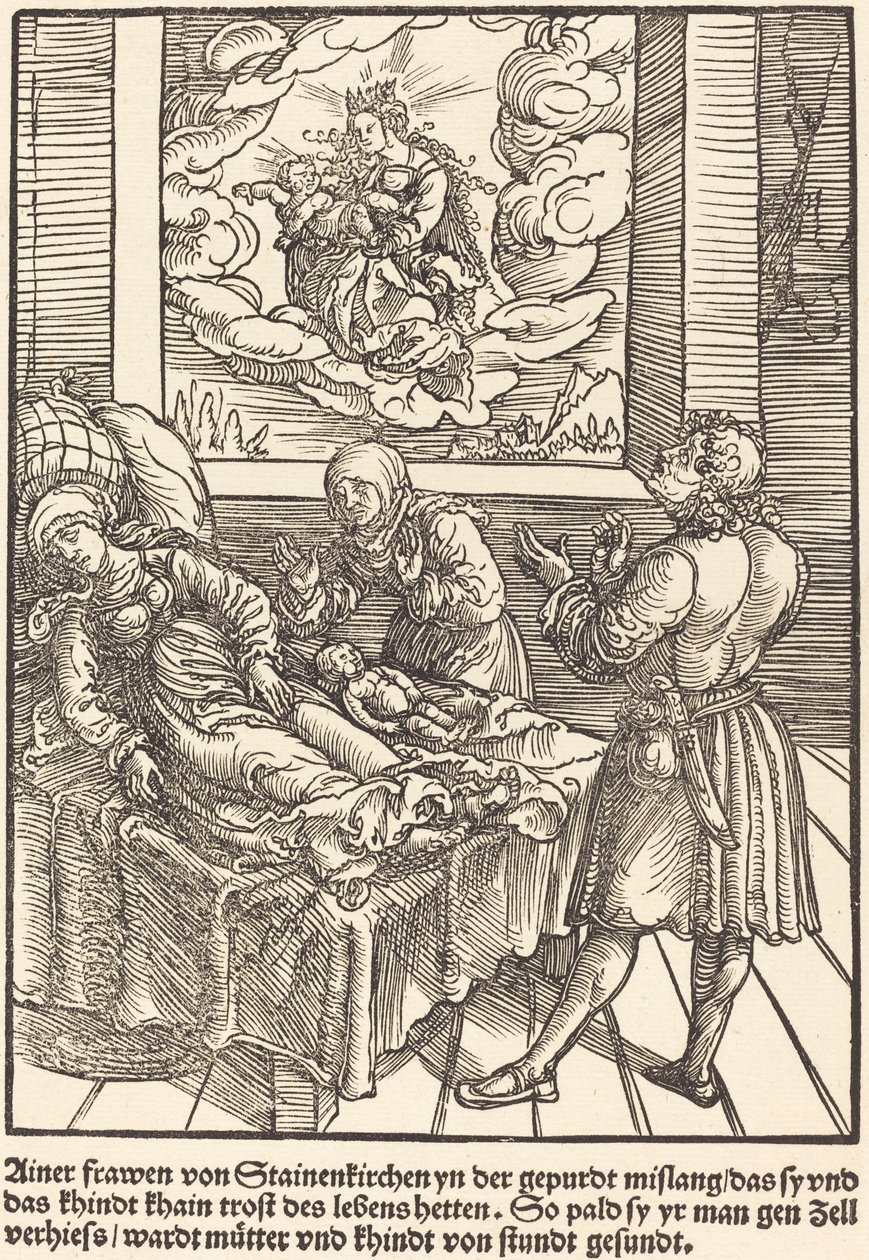 Ainer frawen von Stainerkirchen ... de Master of the Miracles of Mariazell