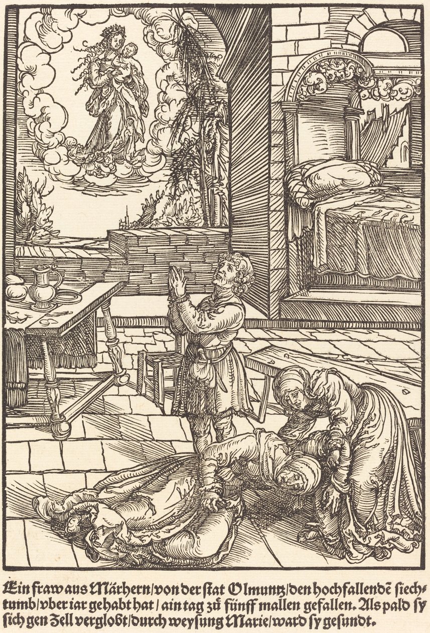 Una mujer de Marhern... de Master of the Miracles of Mariazell